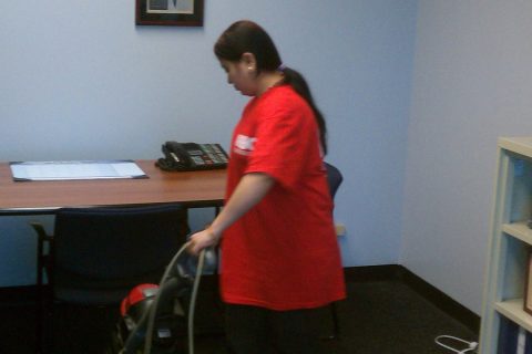 ABC Cleaning Services office vacuuming in Buffalo NY